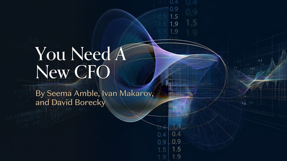 Você precisa de um novo CFO para a era da IA