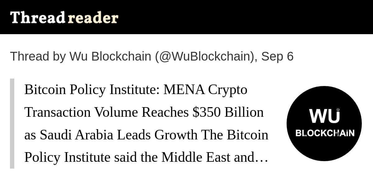 Volume de transações cripto no MENA atinge US$ 350 bilhões