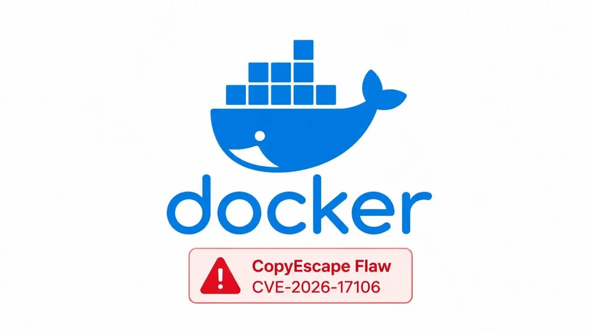Vulnerabilidade CopyEscape no Docker Permite Sobrescrita de Arquivos e Execução de Código Host
