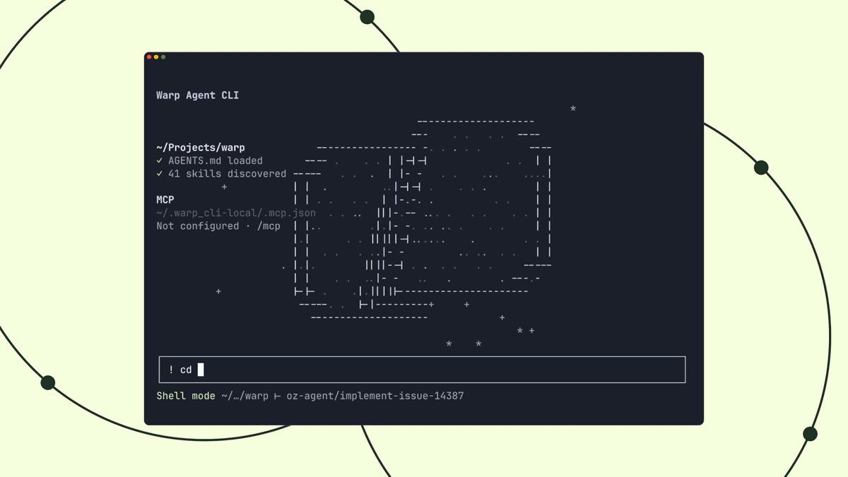 Warp Agent CLI: A nova interface de linha de comando para fluxos de trabalho aprimorados no terminal