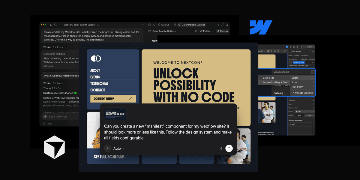 Webflow MCP 2.0 Traz Grandes Avanços com Agentes de IA para Design e Desenvolvimento