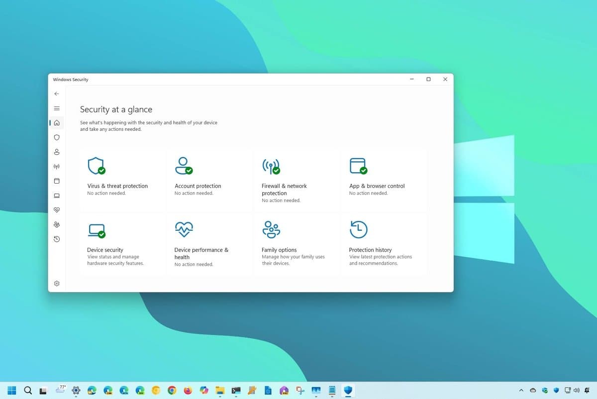 Windows Security finalmente ganha o redesign do Windows 11 que deveria ter recebido há anos