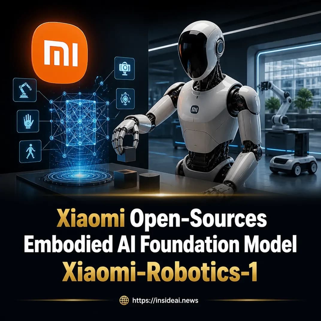 Xiaomi lança Xiaomi-Robotics-1, modelo de IA embarcada para robótica, em código aberto